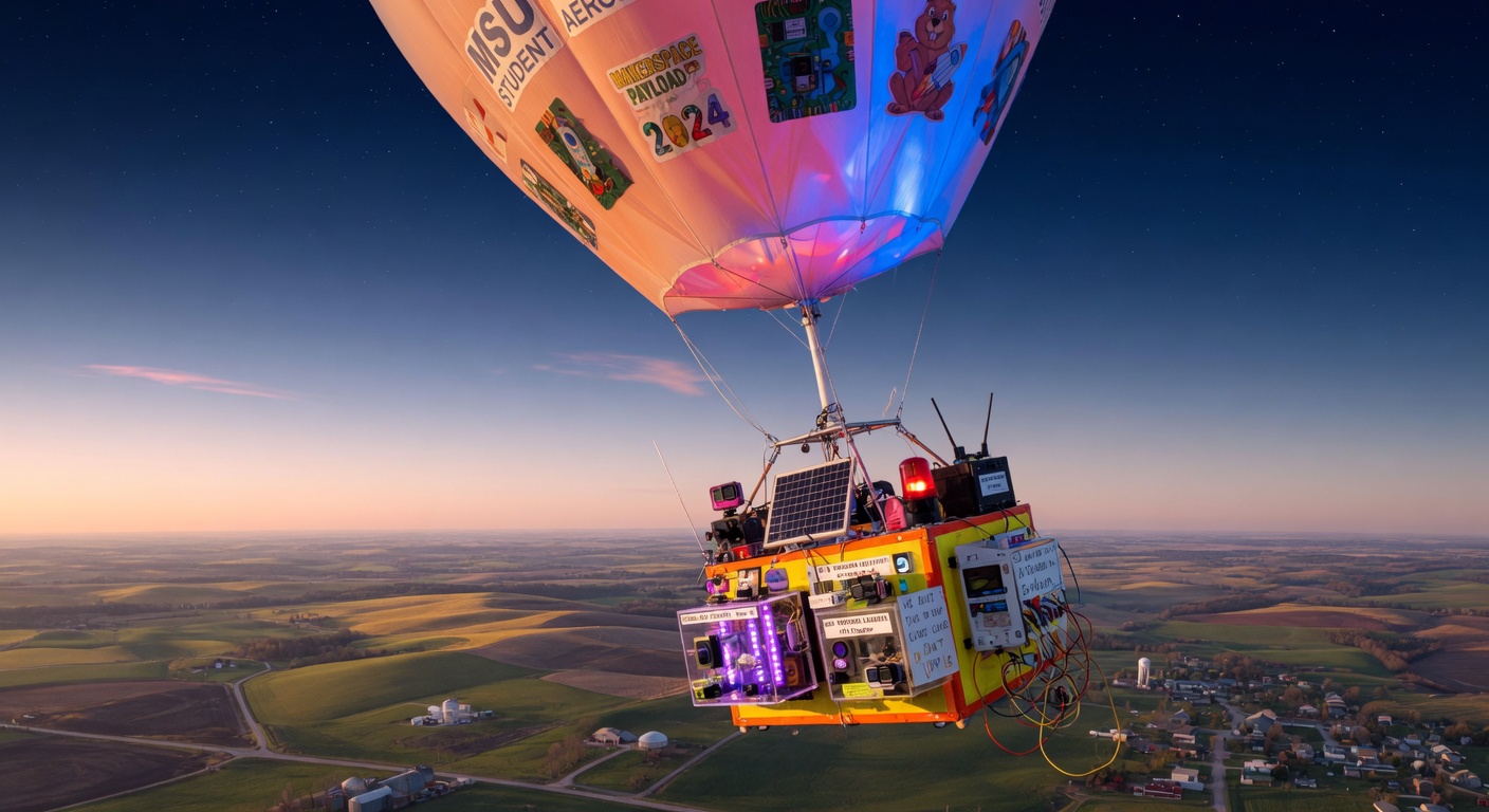 Near-space platform visual