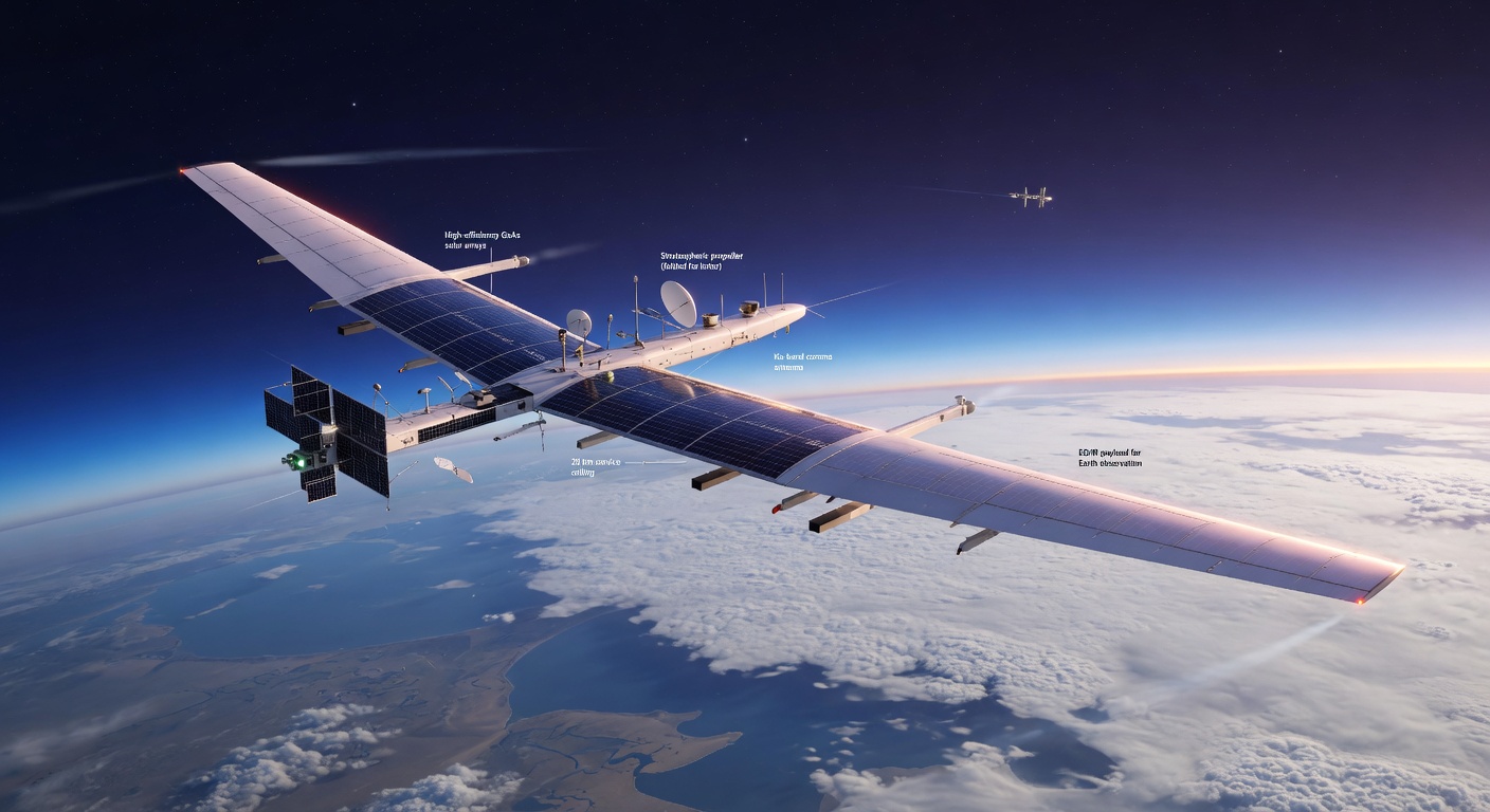 Near-space platform visual